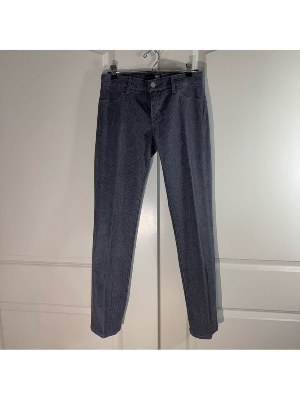 David Kahn Nikki Straight Leg Grey Python Jeans 27